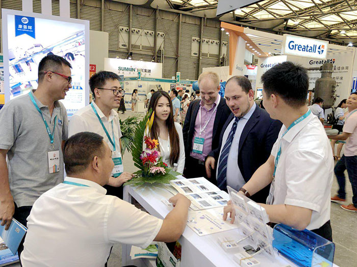 工（gōng）業廢水處理廠家上海展會現場