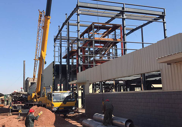 硝酸（suān）鎳廢水項目工程施工現場圖