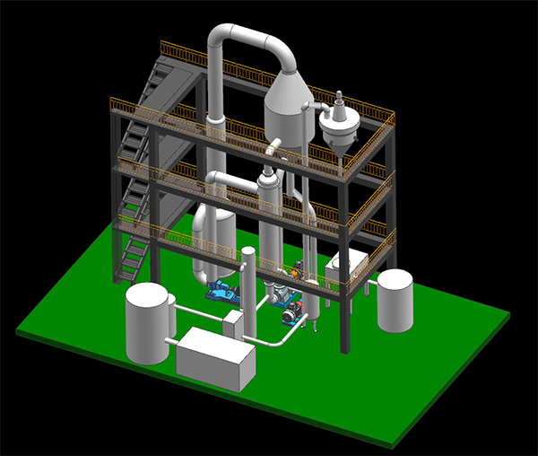 MVR蒸發器三（sān）維設計